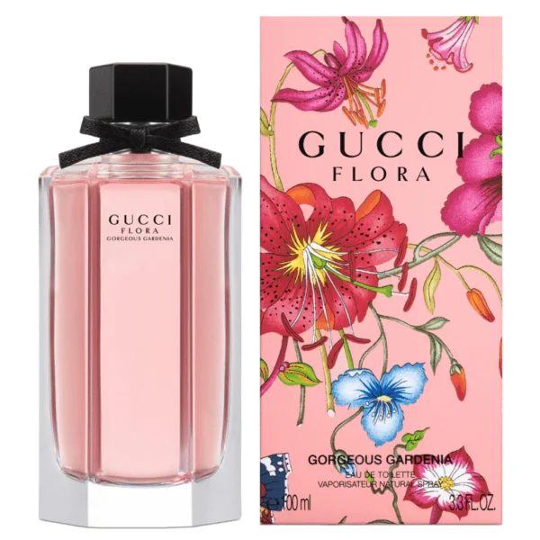 ⁦Gucci Flora by Gucci Gorgeous Gardenia Eau De Toilette 100ML⁩ - الصورة ⁦2⁩