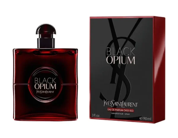 ⁦YSL Black Opium Eau De Parfum Over Red 90ML⁩ - الصورة ⁦2⁩